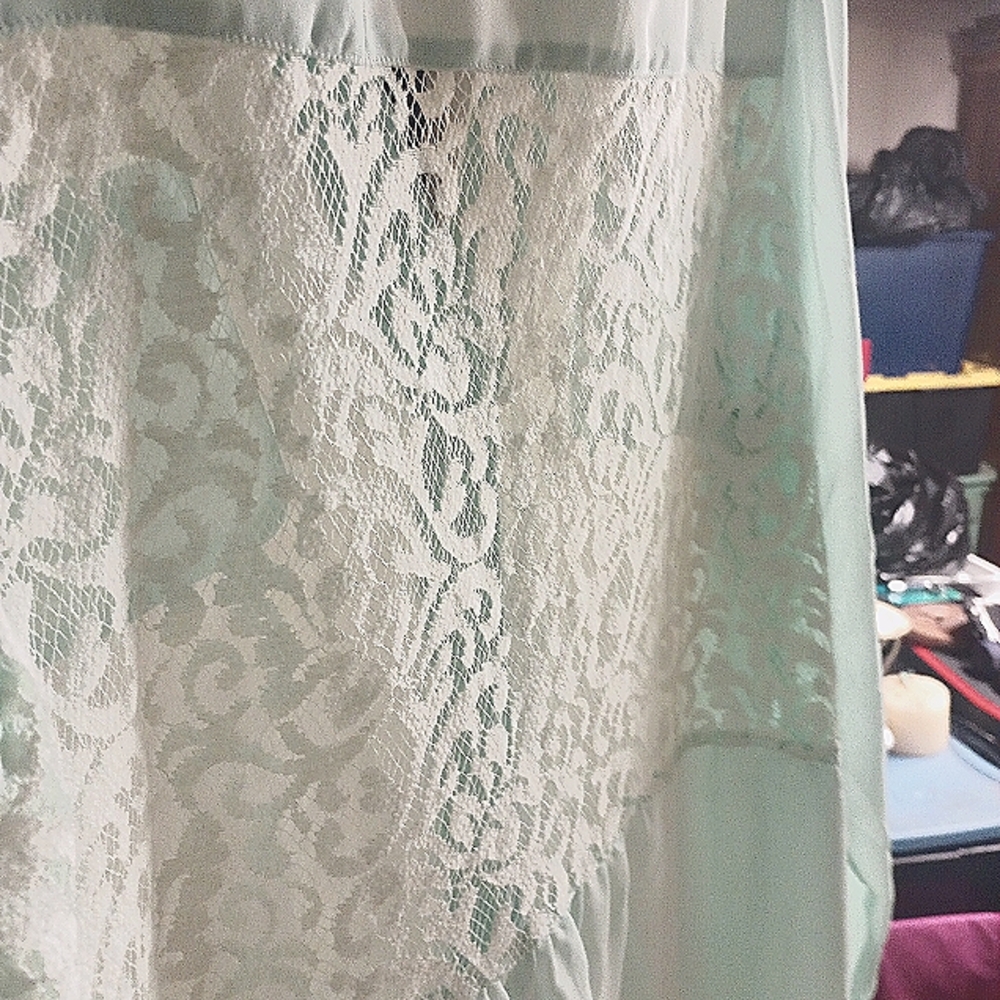 Women's blouse pastel green